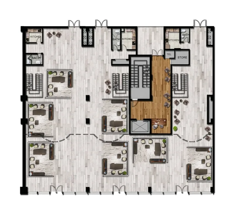 Floor plan: Module 1